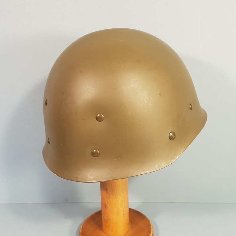 CASQUE FRANCAIS MODELE 1951 AVEC CAMOUFLAGE SALADE MARQUAGE LOURD CARPENTIER 1952 ET LINER THIBAULT 1952